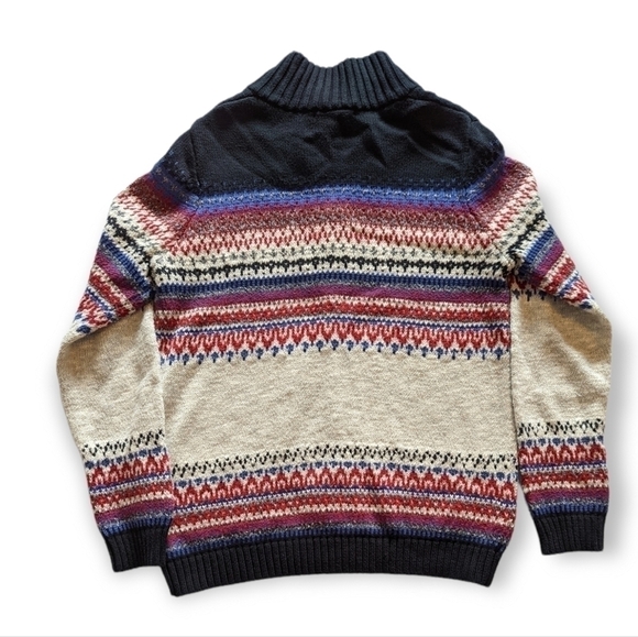 Northern reflections fair isle style zip cardigan size S - Picture 2 of 6